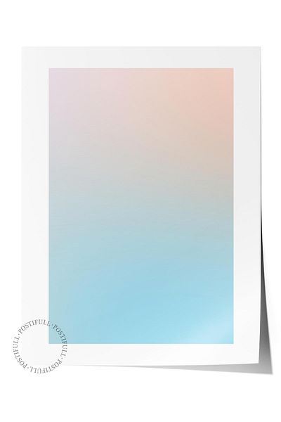 Postifull Aura Series NO:116 - Blue and Sai Aura, Angel Number, Έγχρωμη αφίσα χωρίς πλαίσιο