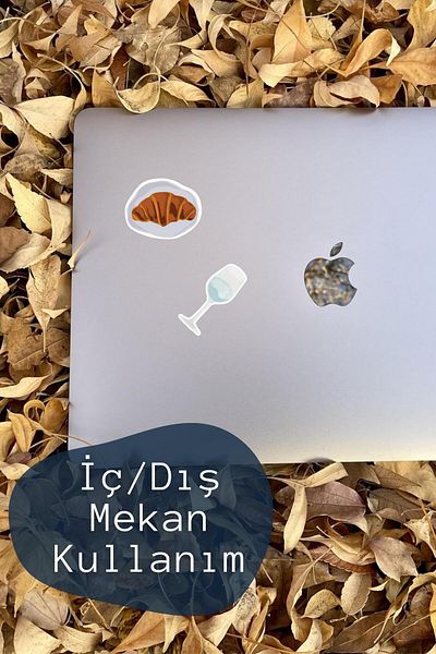 Postifull Eye-Catching Sticker Set, Large Size, 14 Pieces Waterproof, Vintage Sticker, Laptop, Phone, Suitcase Compatible