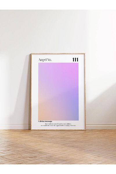 Postifull Αφίσα χωρίς πλαίσιο, Σειρά Aura NO:48 - 111 - Purple Aura, Angel Numbers, Έγχρωμη αφίσα