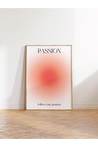 Postifull Aura Series NO:114 - Passion Pastel Orange, Angel Number, Έγχρωμη αφίσα χωρίς πλαίσιο