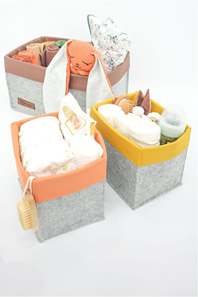 mordesign 3-Piece Drawer and Cabinet Laundry Organizer Set - Foldable Storage Box for Kids Room