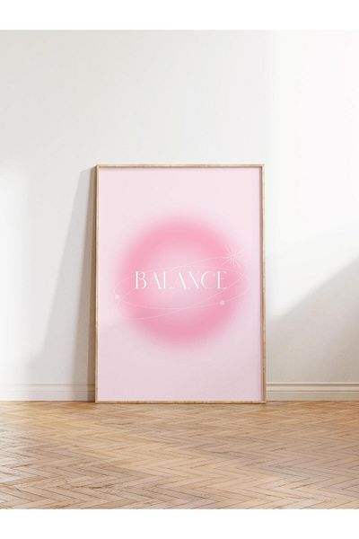 Postifull Σειρά Aura NO:175 - Balance Pink Angel Number Έγχρωμη αφίσα χωρίς πλαίσιο