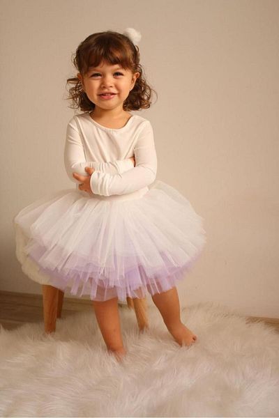 favorimkids Girl's White Tulle Dress