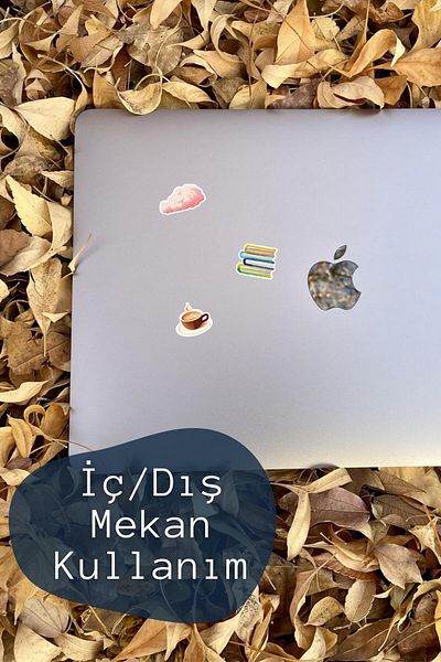 Postifull Colorful Sticker Set, Large Size, 16 Pieces Waterproof, Sticker Set, Laptop, Phone, Suitcase Compatible