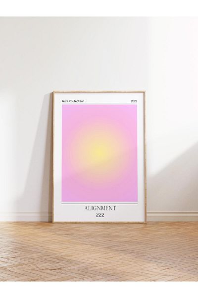 Postifull Aura Series NO:89 - Έγχρωμη αφίσα χωρίς πλαίσιο με αριθμό άγγελος συστοιχίας