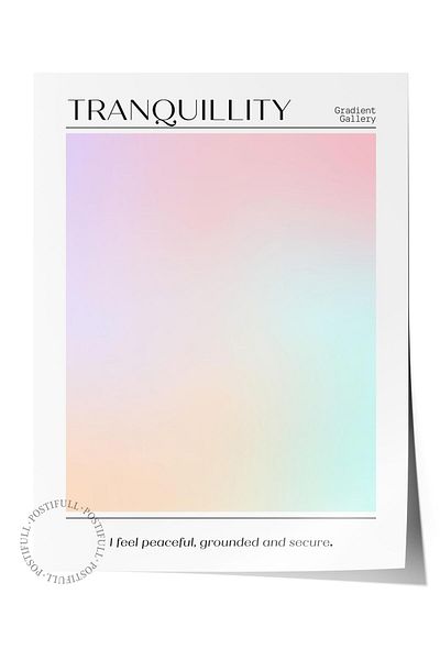 Postifull Αφίσα χωρίς πλαίσιο, Σειρά Aura NO:56 - Tranquility, Angel Numbers, Έγχρωμη αφίσα
