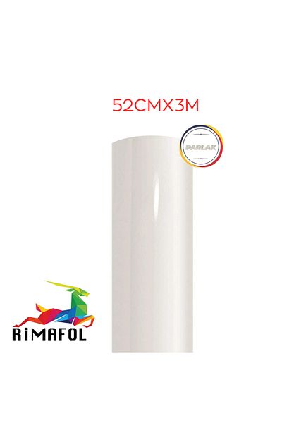 RİMAFOL ADHESIVE KITCHEN CABINET COUNTER AND FURNITURE COATING FOIL 52CMX3M GLOSS WHITE