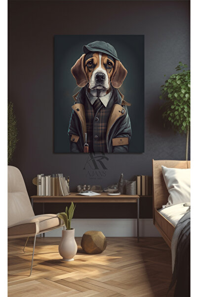 AR AJANS KANVAS TABLO Human Looking Dog Canvas Print Ar 040696