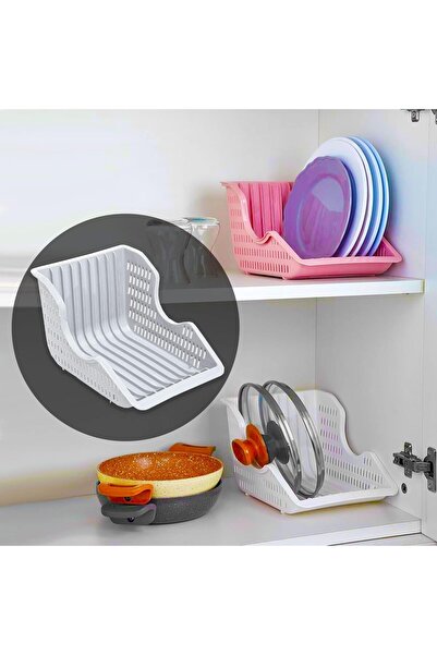 abnturk Tabak Tencere Kapağı Düzenleyici Tabaklık Bulaşıklık Durulama, Kurula...