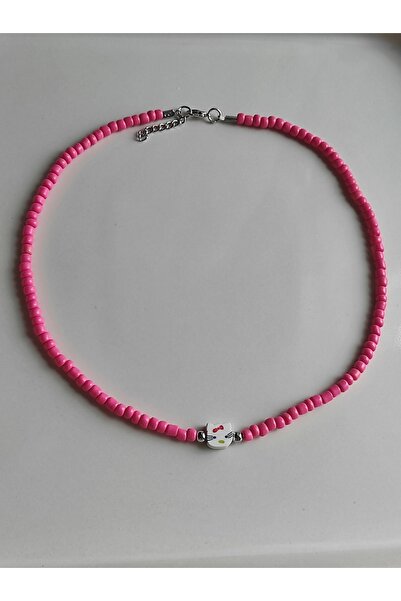 Amabel Jewelerys Hello Kitty Figür Kumboncuk Çocuk Kolye