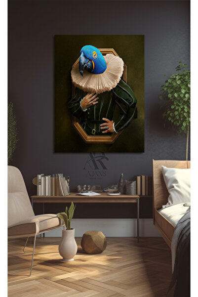 AR AJANS KANVAS TABLO Papagan cu ochelari Figura umană Pictură pe pânză ar 04...