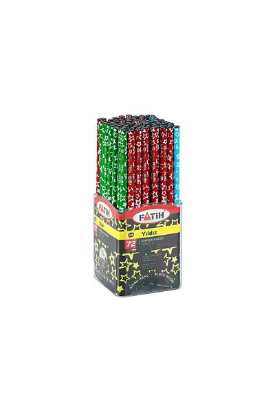 Fatih Star Black Lata - Pack of 72 Pencils