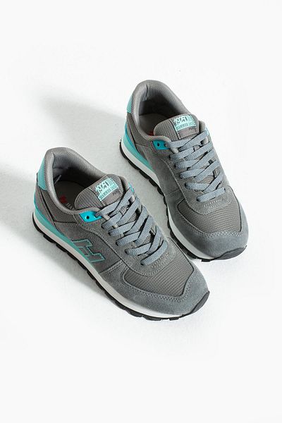 Hammer Jack Peru Genuine Leather Gray - Turquoise Women's Sports Shoes
