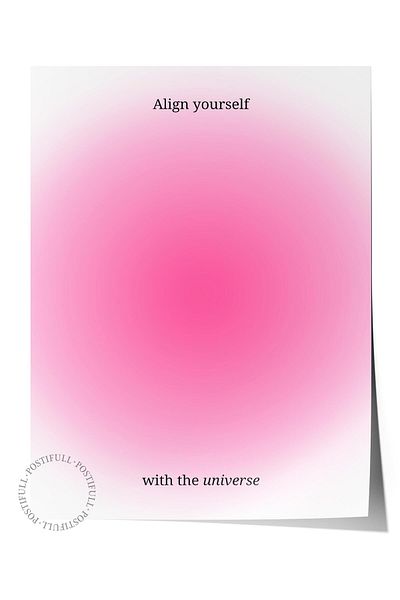 Postifull Aura Series NO:155 - Αφίσα χωρίς πλαίσιο με ροζ αγγέλο
