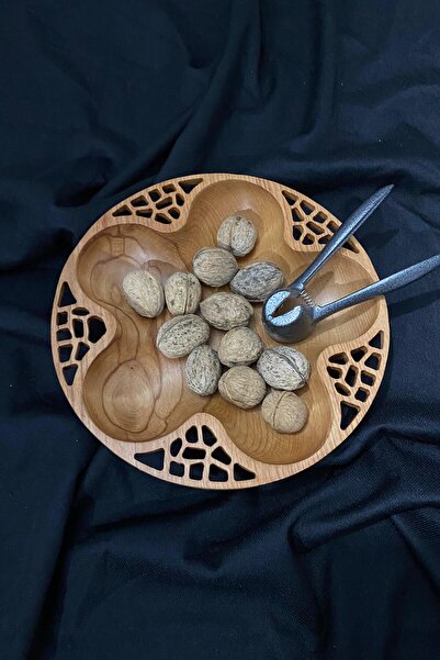 akkuswood Ahşap Meyve Tabağı, Ahşap Dekoratif Tabak