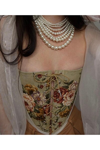 Jovela قلادة عتيقة من اللؤلؤ من Sirali