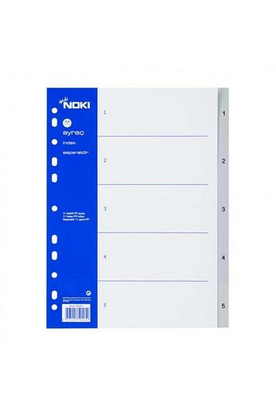 Noki Separator 1-5 Number Plastic A4 59205 (10 PCS)