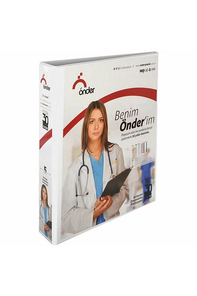 Önder Folder de prezentare alb A4 de 30 mm - 2 inele, 2003-5