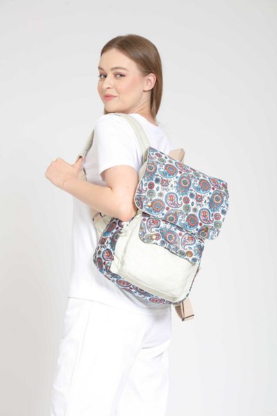 Street Bag Raven Ethnic - Καθημερινό σακίδιο πλάτης με μοτίβο Bohemian, Χρήση για ταξίδια και κάμπινγκ