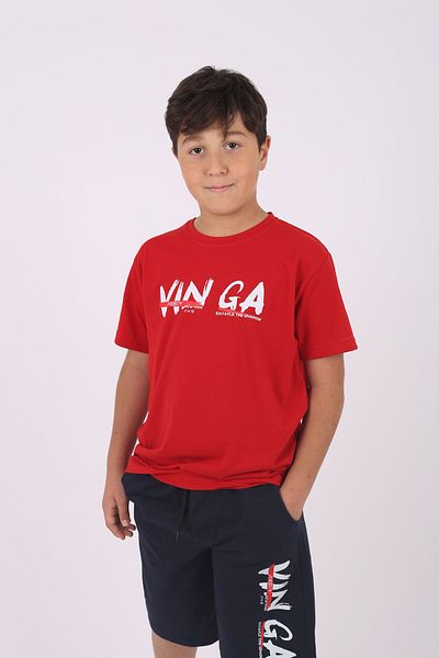 cm buseyiz Buseyiz Vin Ga printed cotton and pocket boy's summer bottom-top suit