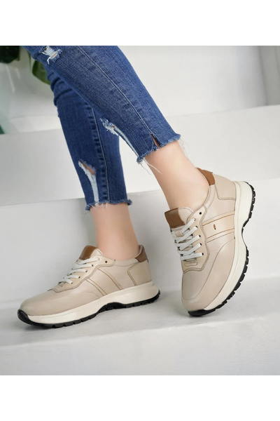 ELF HAKİKİ İÇİ DIŞI DERİ KADIN GÜNLÜK SNEAKER