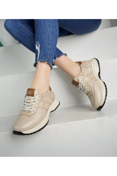 ELF HAKİKİ İÇİ DIŞI DERİ KADIN GÜNLÜK SNEAKER