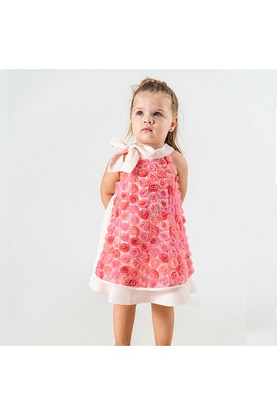 Ma Moi Baby Gloria Colorful Floral Girl's Dress