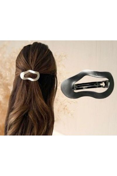 Rachel Asymmetric Model Silver Automatic Clit Metal Buckle - 8 cm