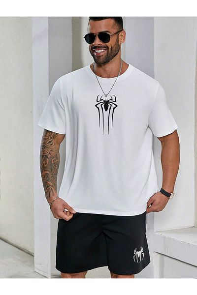 viperkombin Μπλουζάκι Spider Printed Oversize και σορτς 2 τεμαχίων