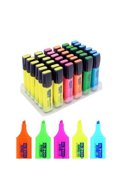 Globox Highlighter Pastel Color 36 Pieces Stand 3233
