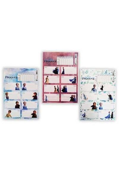 KESKİN COLOR Sharp Color Frozen Ii School Label with Course Program 3 Pcs 220130 -92