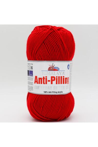 Himalaya Everyday Super Lux Anti Pilling El Örgü İpliği - 73434 Kırmızı