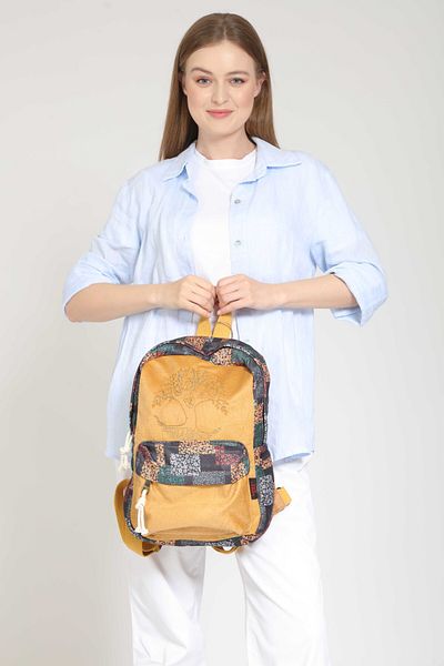 Street Bag Ethnic Authentic Patterned Embroidered Backpack - Daily Travel Use