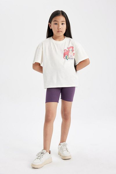 DeFacto Girl's Biker Ribbed Camisole Tights C6571A824SM