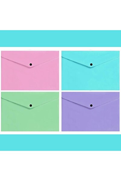 Art Tone Fișier cu fixare A4 Pastel în 4 culori - Pachet de 12