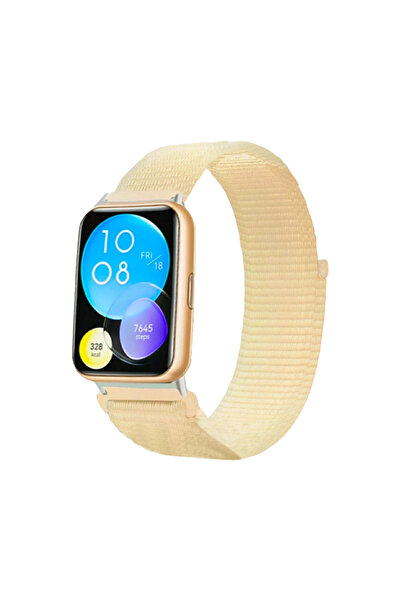 FirstModel Huawei Watch Fit 2 Uyumlu Cırtlı Bant Kordon Pim Çevirici Aparat I...