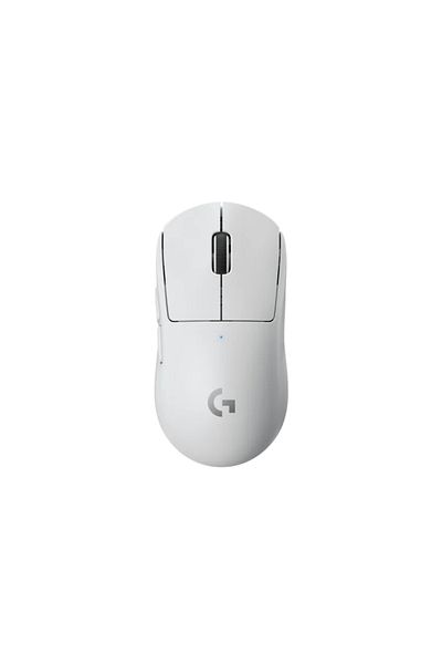 logitech جي برو X سوبر لايت 910- 005943   - 25.600 ديسيبل متوحد الخواص، 5 مفاتيح ماوس ألعاب لاسلكي أبيض