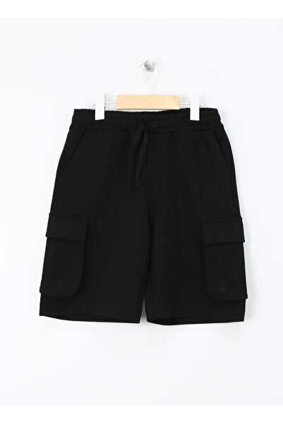 Benetton Normal Siyah Erkek Şort 39DJC902N