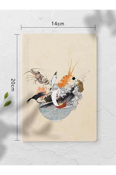 Postifull Caiet fără linii, Caiet cu tematică retro vintage, Blocnotes, Caiet vintage, 64 coli 14*21cm