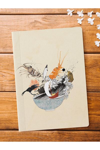 Postifull Caiet fără linii, Caiet cu tematică retro vintage, Blocnotes, Caiet vintage, 64 coli 14*21cm