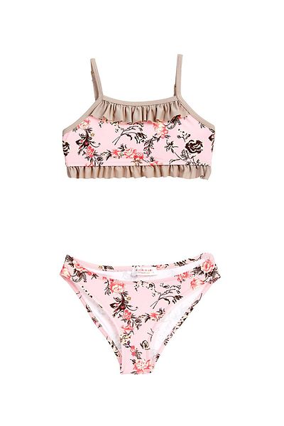 Argento Bikini bustier cu imprimeu floral pentru fete