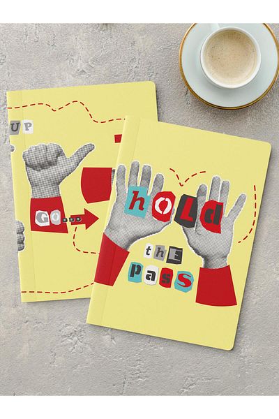 Postifull Set de caiete necăptușite, 2 caiete cu tematică Boho, blocnotes, caiet de memorie, 64 de coli dimensiune medie