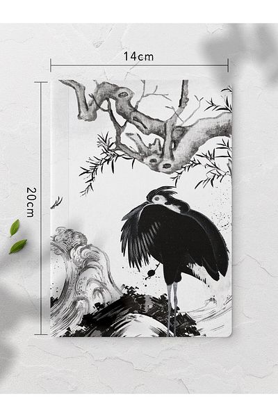 Postifull Caiet fără linii, Caiet cu tematică retro vintage, Blocnotes, Caiet vintage, 64 coli 14*21cm