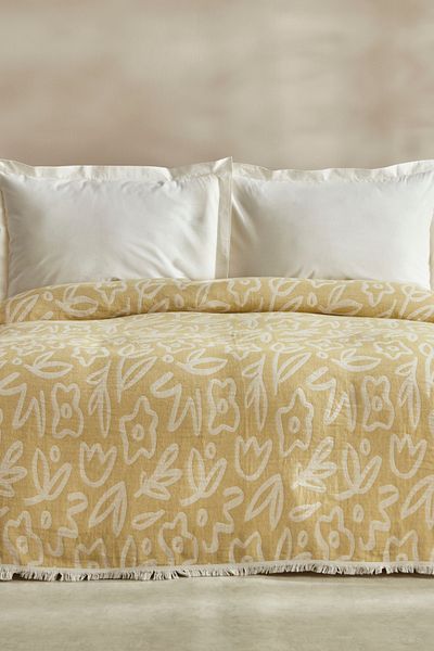 Karaca Home Green Muslin Pique - Double Bouquet