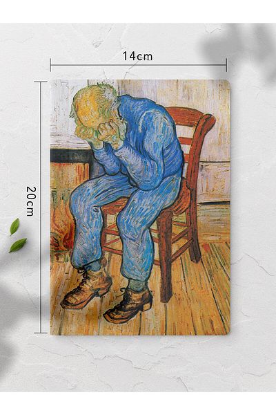 Postifull Caiet necăptușit, Caiet de artă modernă, Bloc de note tematice Van Gogh 64 de coli, 14*21cm