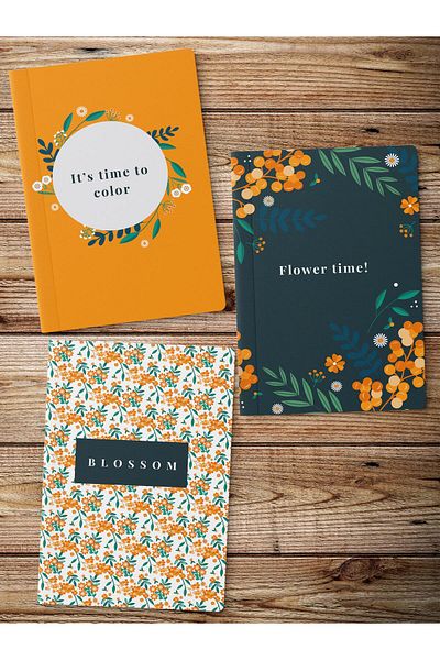 Postifull Unlined Notebook Set, 3 Notepads, Notebook Journal Set, Memory Book, 64 Pages Medium Size