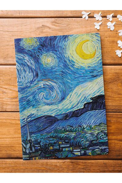 Postifull Caiet necăptușit, Caiet de artă modernă, Bloc de note tematice Van Gogh 64 de coli, 14*21cm