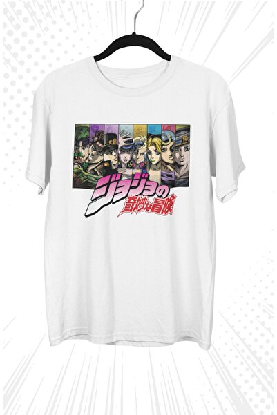 Fuddy Moda Oversize kroj Jojo's Bizarre Lik Štampano T-shirt , unisex anime Š...