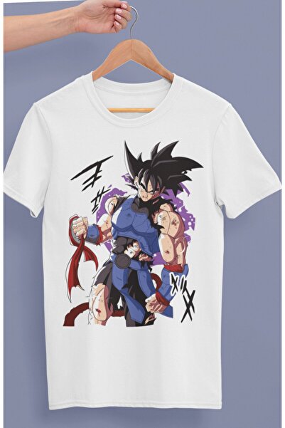 Fuddy Moda Tricou oversize cu imprimeu Dragon Ball Bardock, tricou unisex cu ...