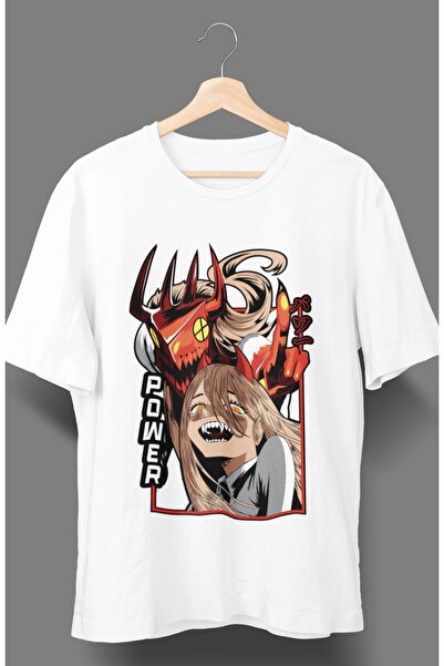 Fuddy Moda Power Chainsaw Man V3 Унісекс Футболка з принтом Oversize